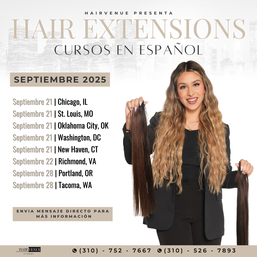 Curso Presencial: EXTENSIONES DE CABELLO (4 METODOS)